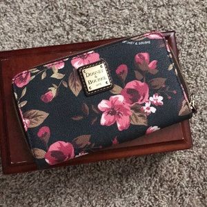 Dooney & Bourke Black Floral Wallet